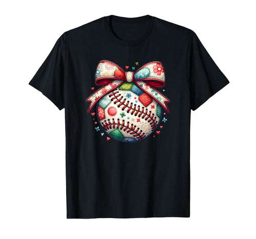 Baseball Coquette Bow Biggest Fan T-Shirt - Unique Graphic for Adults - T-Shirt, Sweatshirt, Hoodie