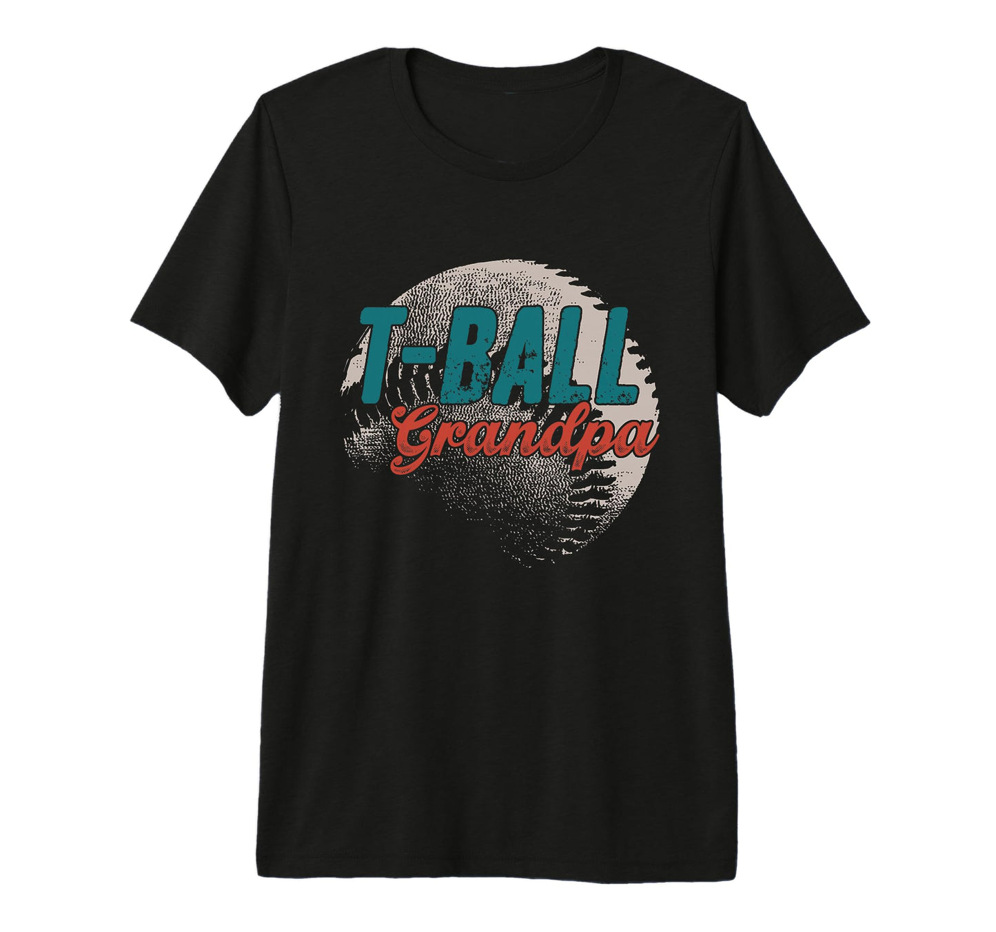 Mens T Ball Grandpa Baseball Fathers T-Shirt - Graphic Print for Adults - T-Shirt, Sweatshirt, Hoodie