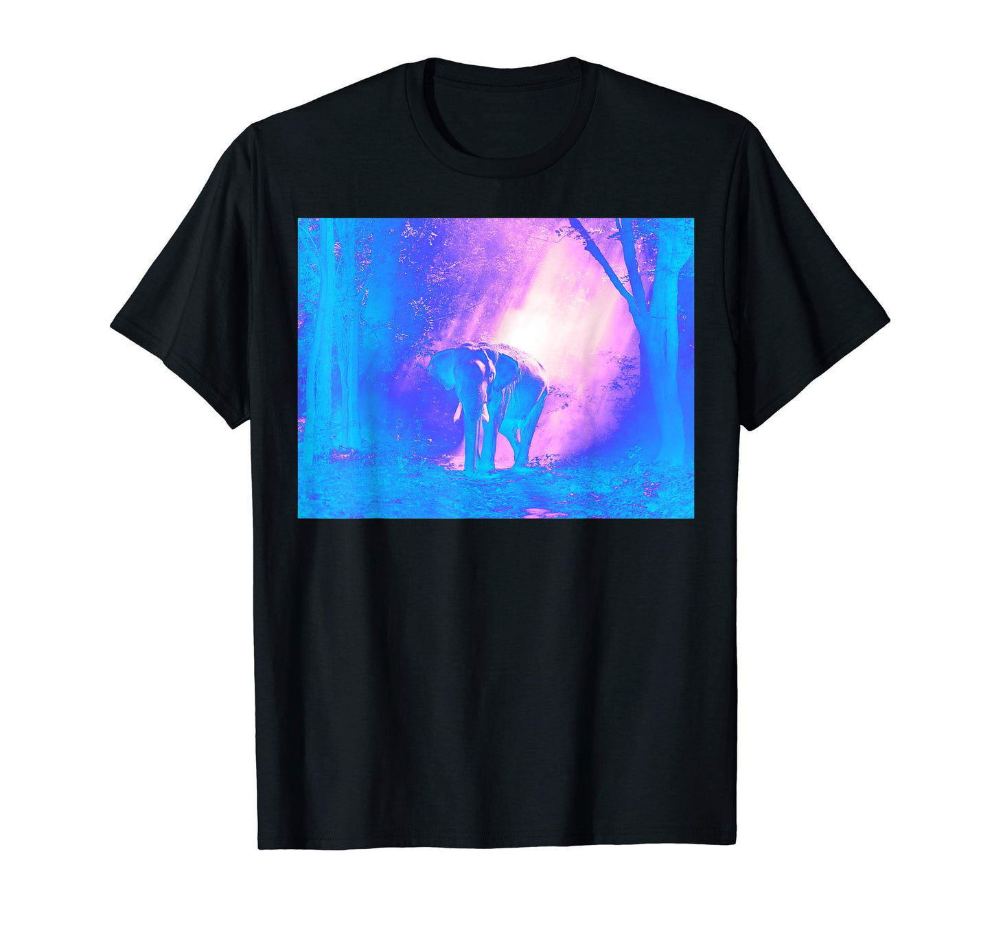 Vaporwave Elephant Vapor Wave T-Shirt - Graphic Print for Adults - T-Shirt, Sweatshirt, Hoodie