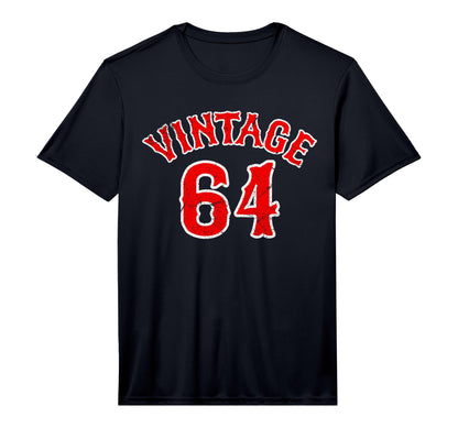 Mens Baseball Fan 64 Born 1964 60Th T-Shirt - Minimalist Print Unisex - T-Shirt, Sweatshirt, Hoodie