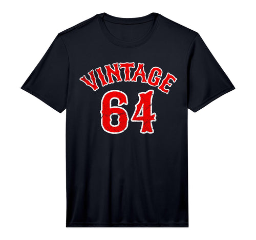 Mens Baseball Fan 64 Born 1964 60Th T-Shirt - Minimalist Print Unisex - T-Shirt, Sweatshirt, Hoodie
