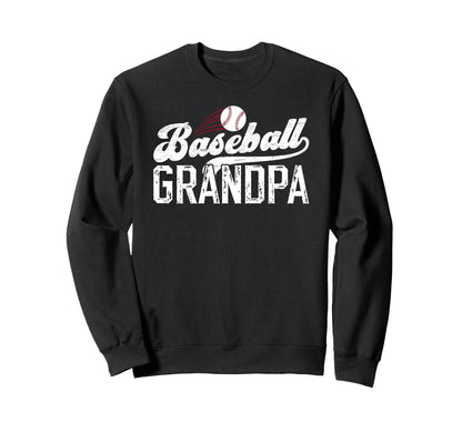 Proud Baseball Grandpa Sweatshirt - Casual Everyday Wear for Adults - T-Shirt, Sweatshirt, Hoodie