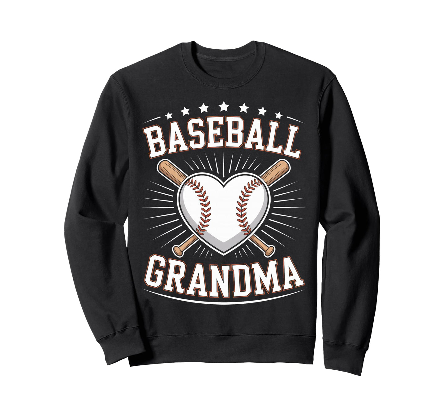 Baseball Grandma Baseball Family Sweatshirt - Unique Graphic Men Women - T-Shirt, Sweatshirt, Hoodie