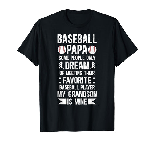 Favorite Baseball Player Papa Baseball Papa T-Shirt - Graphic Print Unisex - T-Shirt, Sweatshirt, Hoodie
