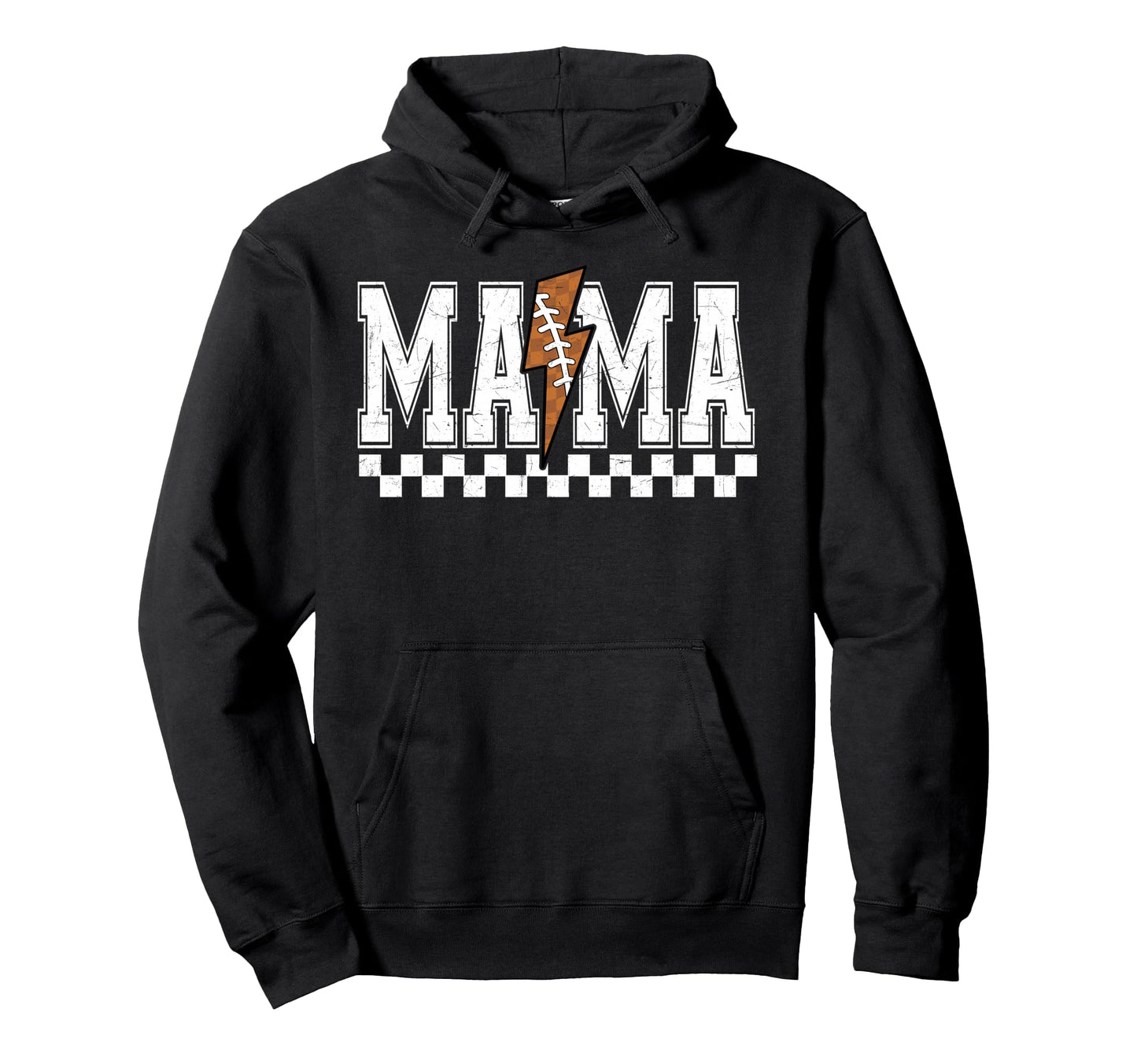 Football Mama Fall Lightning Bolt Hoodie - Casual Everyday Wear Unisex - T-Shirt, Sweatshirt, Hoodie