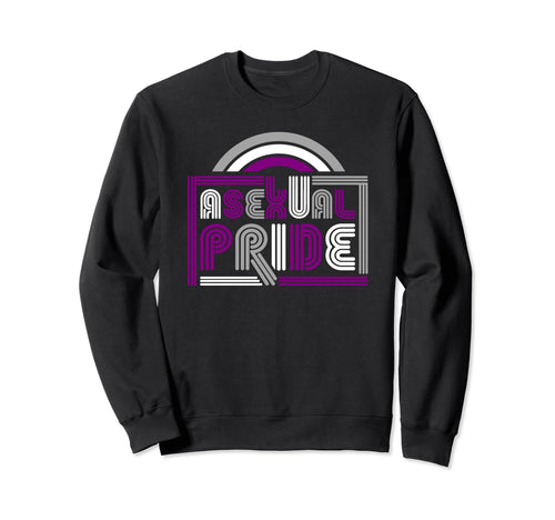 Asexual Pride Asexual Pride Flag Sweatshirt - Aesthetic Graphic for Adults - T-Shirt, Sweatshirt, Hoodie