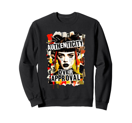 90S Grunge Punk Collage Riot Grrrl Sweatshirt - Minimalist Print Men Women - T-Shirt, Sweatshirt, Hoodie
