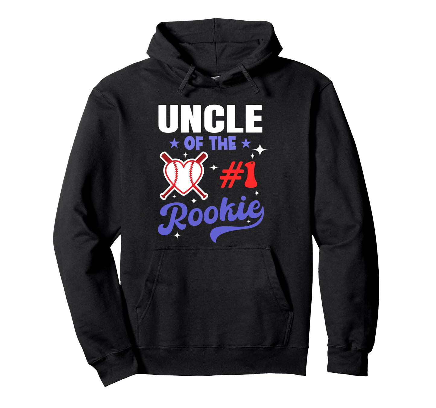 Uncle Rookie 1St Baseball Birthday Party Hoodie - Trendy Graphic Unisex - T-Shirt, Sweatshirt, Hoodie