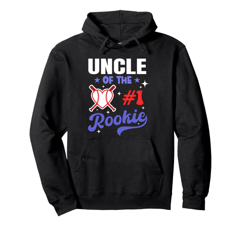 Uncle Rookie 1St Baseball Birthday Party Hoodie - Trendy Graphic Unisex - T-Shirt, Sweatshirt, Hoodie