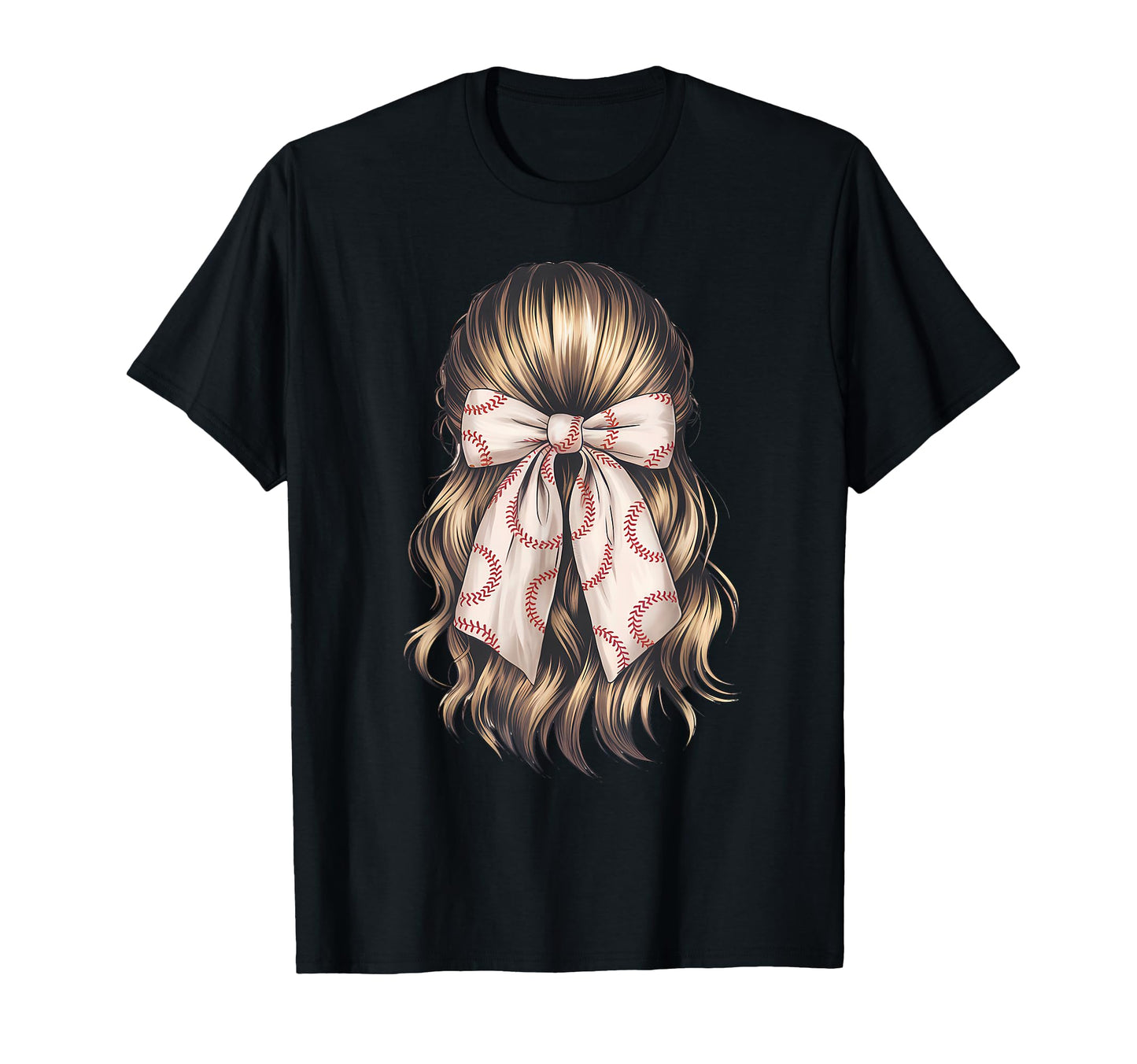 Baseball Coquette Bow Baseball Mom T-Shirt - Graphic Print Unisex - T-Shirt, Sweatshirt, Hoodie
