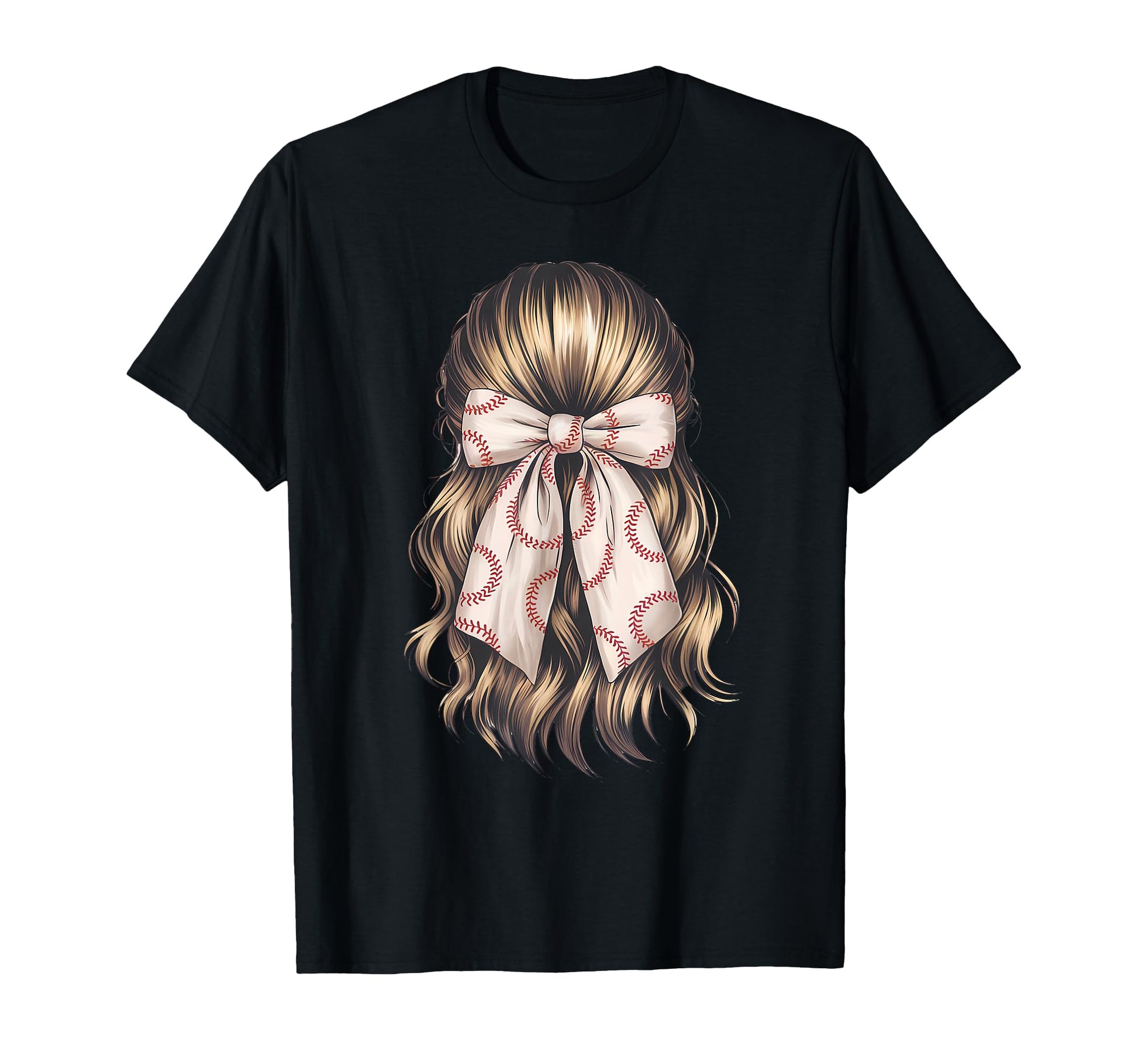 Baseball Coquette Bow Baseball Mom T-Shirt - Graphic Print Unisex - T-Shirt, Sweatshirt, Hoodie