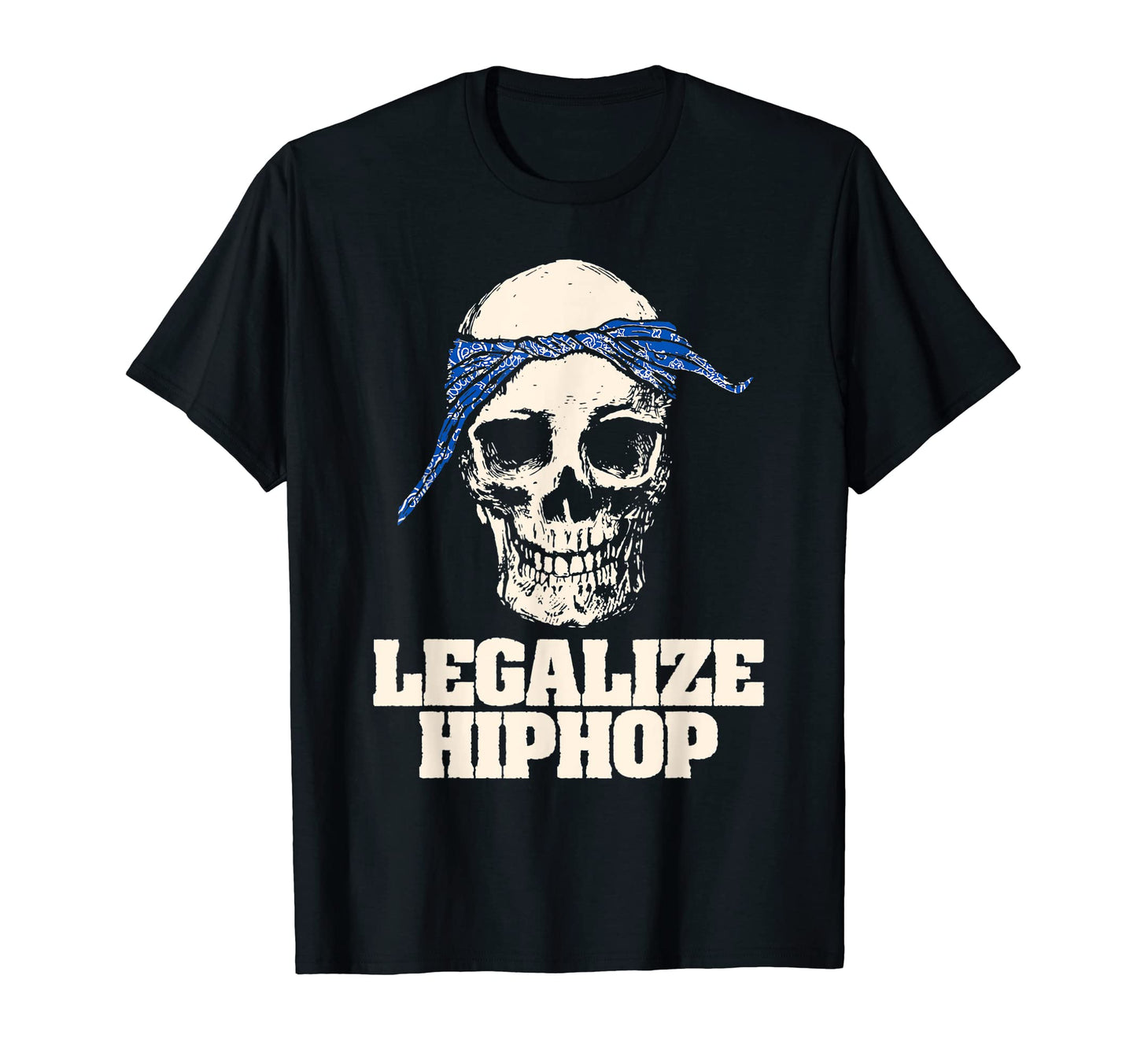 Legalize Hiphop Skull Do Rag Bandana T-Shirt - Minimalist Print Men Women - T-Shirt, Sweatshirt, Hoodie