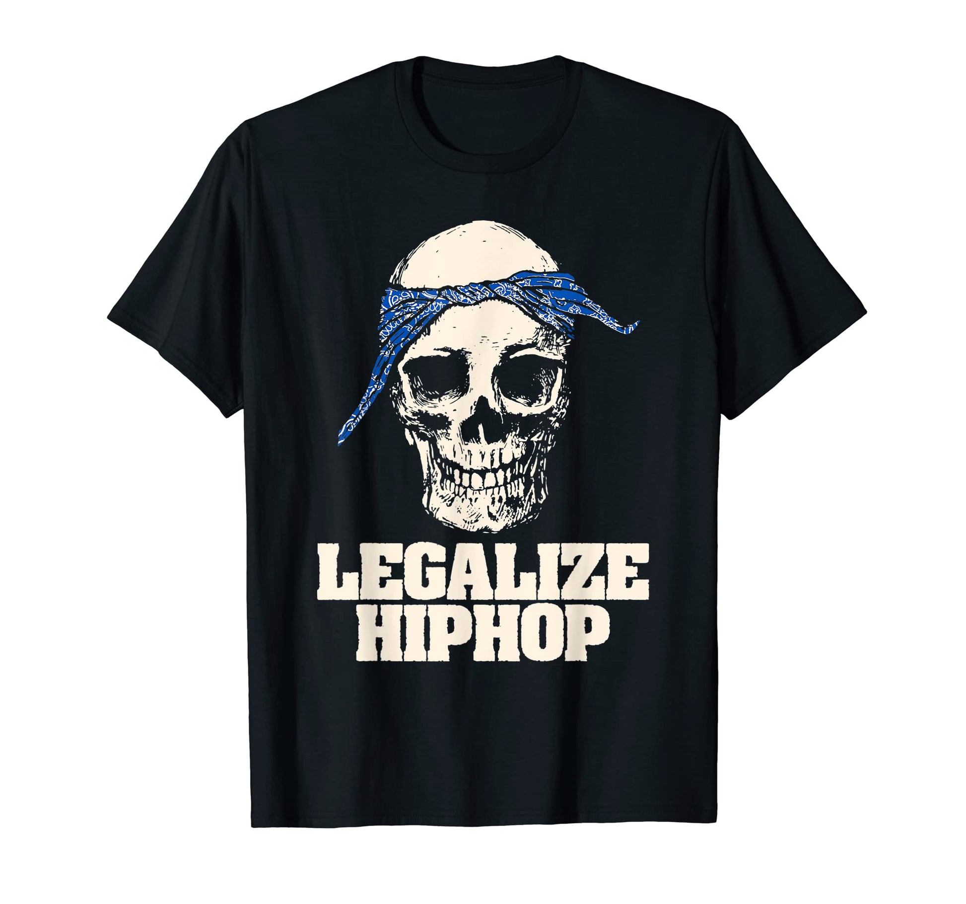 Legalize Hiphop Skull Do Rag Bandana T-Shirt - Minimalist Print Men Women - T-Shirt, Sweatshirt, Hoodie