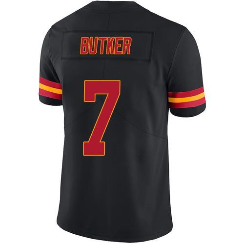 KC.Chiefs #7 Harrison Butker Player Black Vapor Limited Game Football Jerseys football jersey product view 1