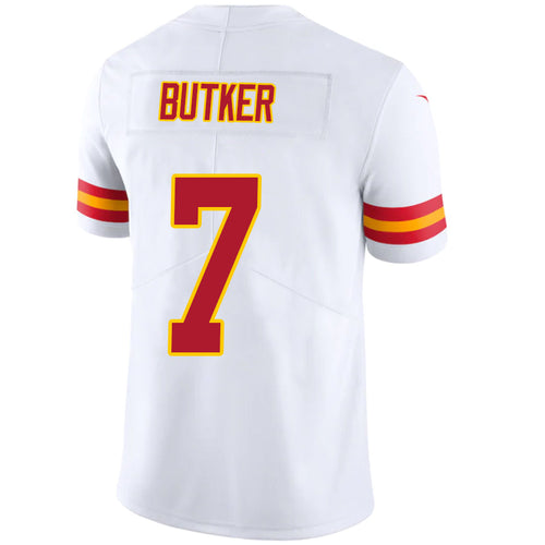 KC.Chiefs #7 Harrison Butker Player White Vapor F.U.S.E. Limited Stitched Football Jerseys football jersey product view 1