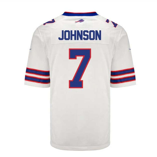 B.Bills #7 Taron Johnson Player White Game Jersey -American Stitched Football Jerseys football jersey product view 1
