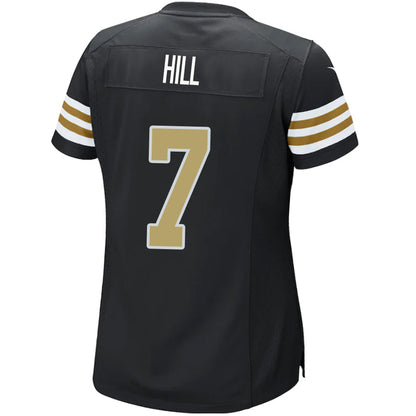 #7 Taysom Hill Player NO.Saints Black Alternate Game Football Jerseys football jersey product view 1