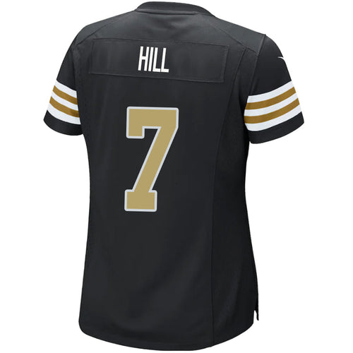 #7 Taysom Hill Player NO.Saints Black Alternate Game Football Jerseys football jersey product view 1