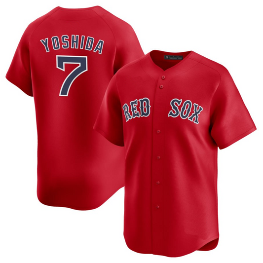 #7 Masataka Yoshida Player B.Red Sox Red Home Limited Baseball Jerseys baseball jersey product view 1