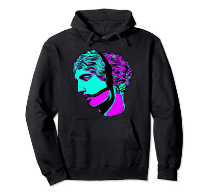 Vaporwave Aesthetic Glitch Sadboi Hoodie - Custom Art Print Unisex - T-Shirt, Sweatshirt, Hoodie