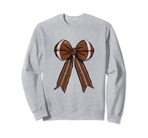 Womens Moms Coquette Bow Football Sweatshirt - Streetwear Style Men Women - T-Shirt, Sweatshirt, Hoodie