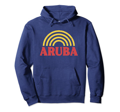 Aruba Flag Rainbow Aruban Pride Hoodie - Streetwear Style Unisex - T-Shirt, Sweatshirt, Hoodie