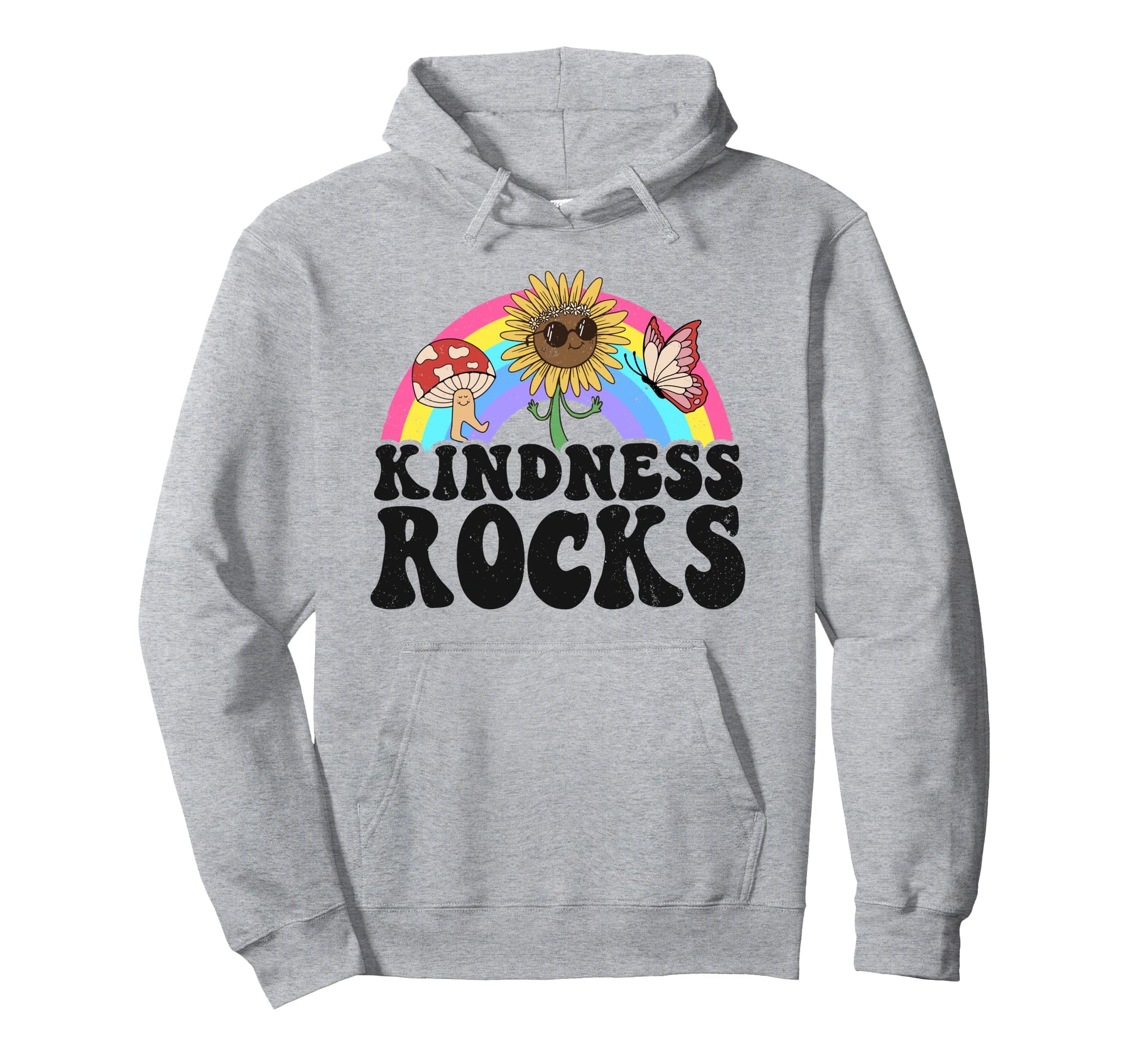 Hippie Teacher Anti Bullying Rainbow Hoodie - Novelty Apparel Men Women - T-Shirt, Sweatshirt, Hoodie