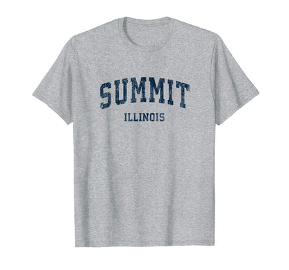 Summit Illinois Il Varsity Sports T-Shirt - Fun Novelty Design Men Women - T-Shirt, Sweatshirt, Hoodie