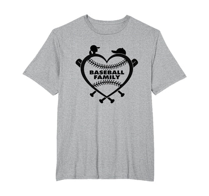 Baseball Family Sister Heart Love Fan T-Shirt - Novelty Apparel for Adults - T-Shirt, Sweatshirt, Hoodie