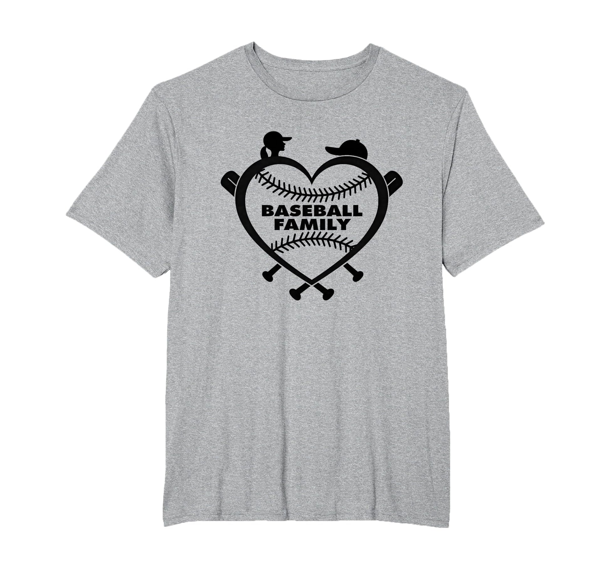 Baseball Family Sister Heart Love Fan T-Shirt - Trendy Graphic Unisex - T-Shirt, Sweatshirt, Hoodie