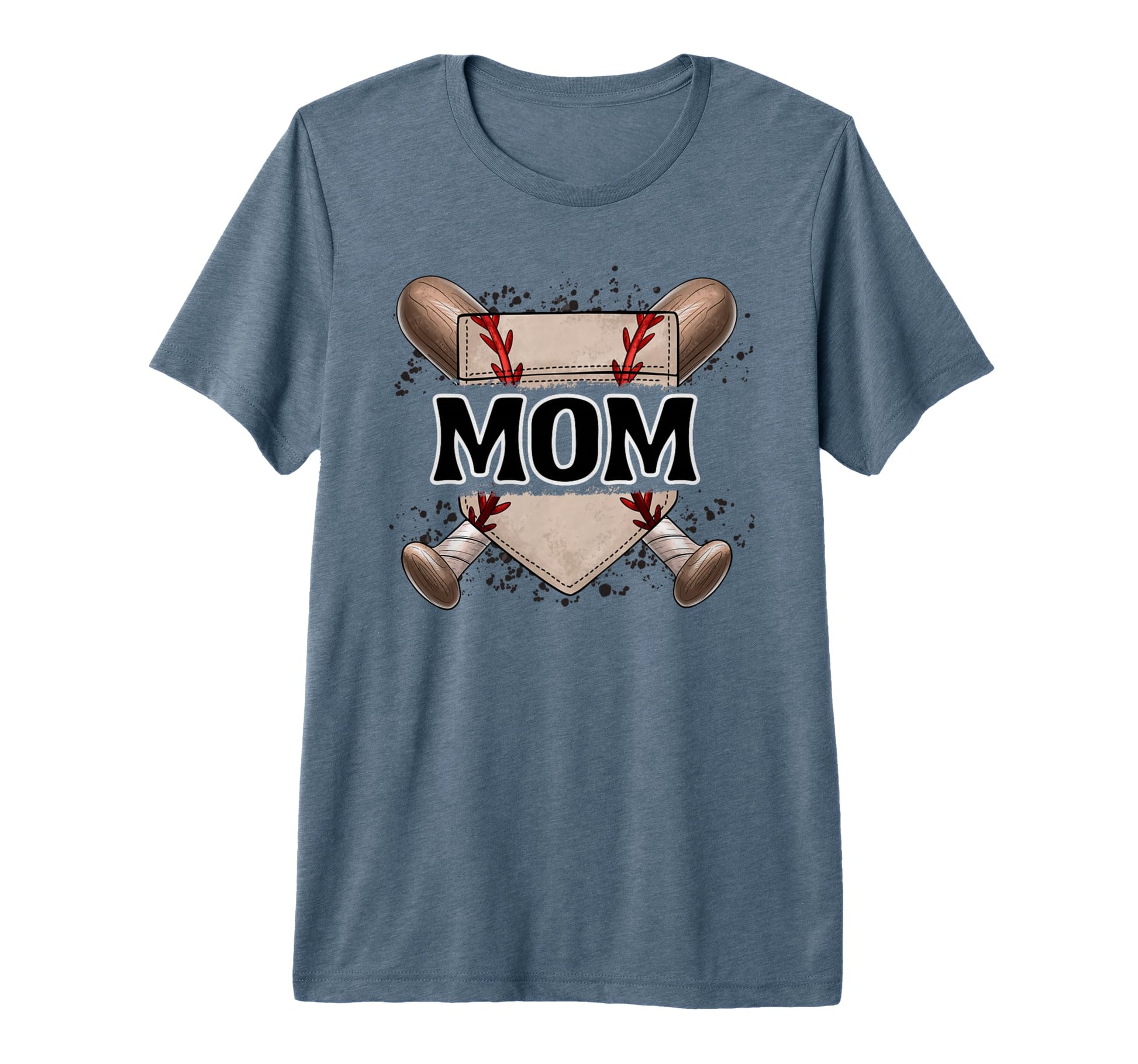 Baseball Mom Home Plate Game Day Mama T-Shirt - Graphic Print Men Women - T-Shirt, Sweatshirt, Hoodie