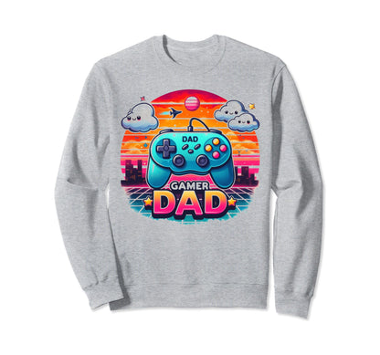 Gamer Dad Game Controller Gaming Sweatshirt - Unique Graphic for Adults - T-Shirt, Sweatshirt, Hoodie