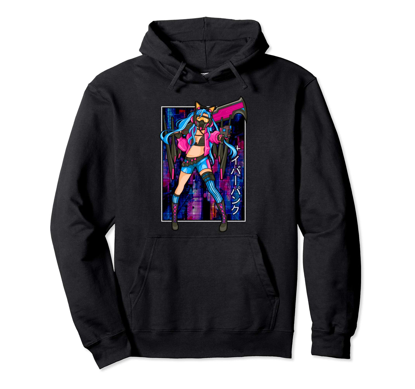 Vaporwave Anime Aesthetic Edm Music Hoodie - Streetwear Style Men Women - T-Shirt, Sweatshirt, Hoodie