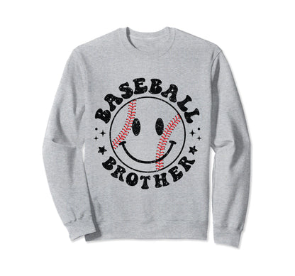 Baseball Brother Funny Sporty Sweatshirt - Trendy Graphic Unisex - T-Shirt, Sweatshirt, Hoodie