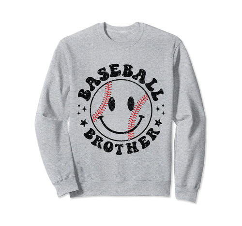 Baseball Brother Funny Sporty Sweatshirt - Trendy Graphic Unisex - T-Shirt, Sweatshirt, Hoodie