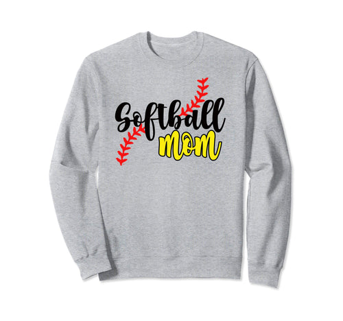Softball Mom Great Mothers Sweatshirt - Casual Everyday Wear Men Women - T-Shirt, Sweatshirt, Hoodie