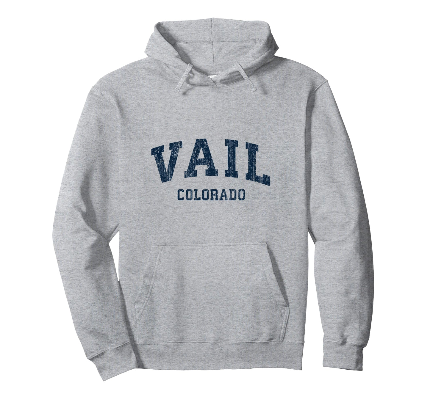 Vail Colorado Co Varsity Sports Navy Hoodie - Fun Novelty Design Men Women - T-Shirt, Sweatshirt, Hoodie