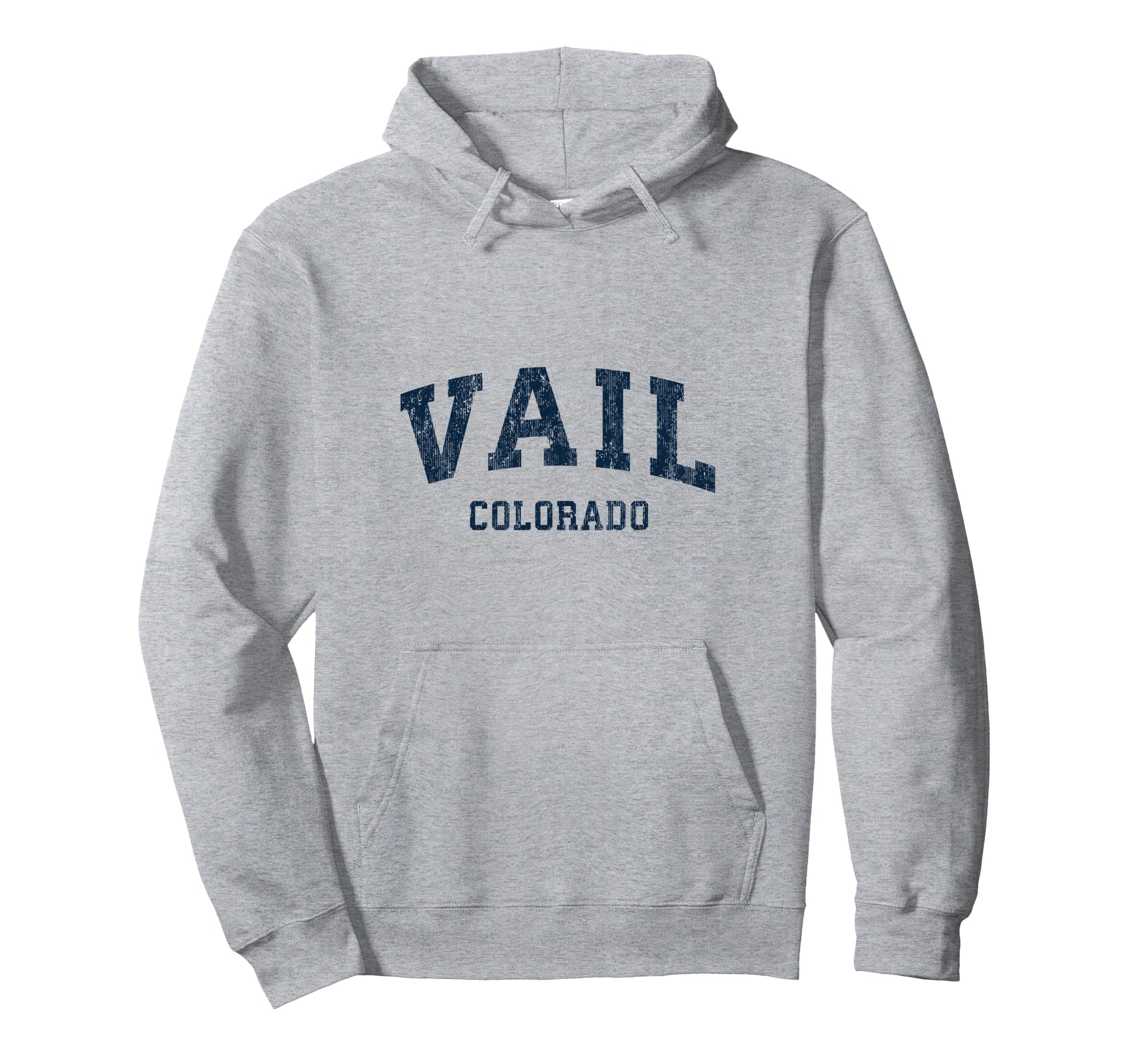 Vail Colorado Co Varsity Sports Navy Hoodie - Fun Novelty Design Men Women - T-Shirt, Sweatshirt, Hoodie