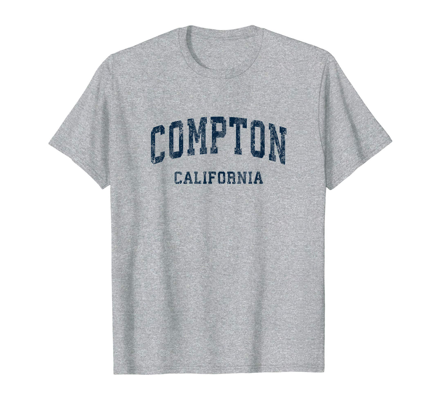 Compton California Ca Varsity Sports Navy T-Shirt - Novelty Apparel Unisex - T-Shirt, Sweatshirt, Hoodie