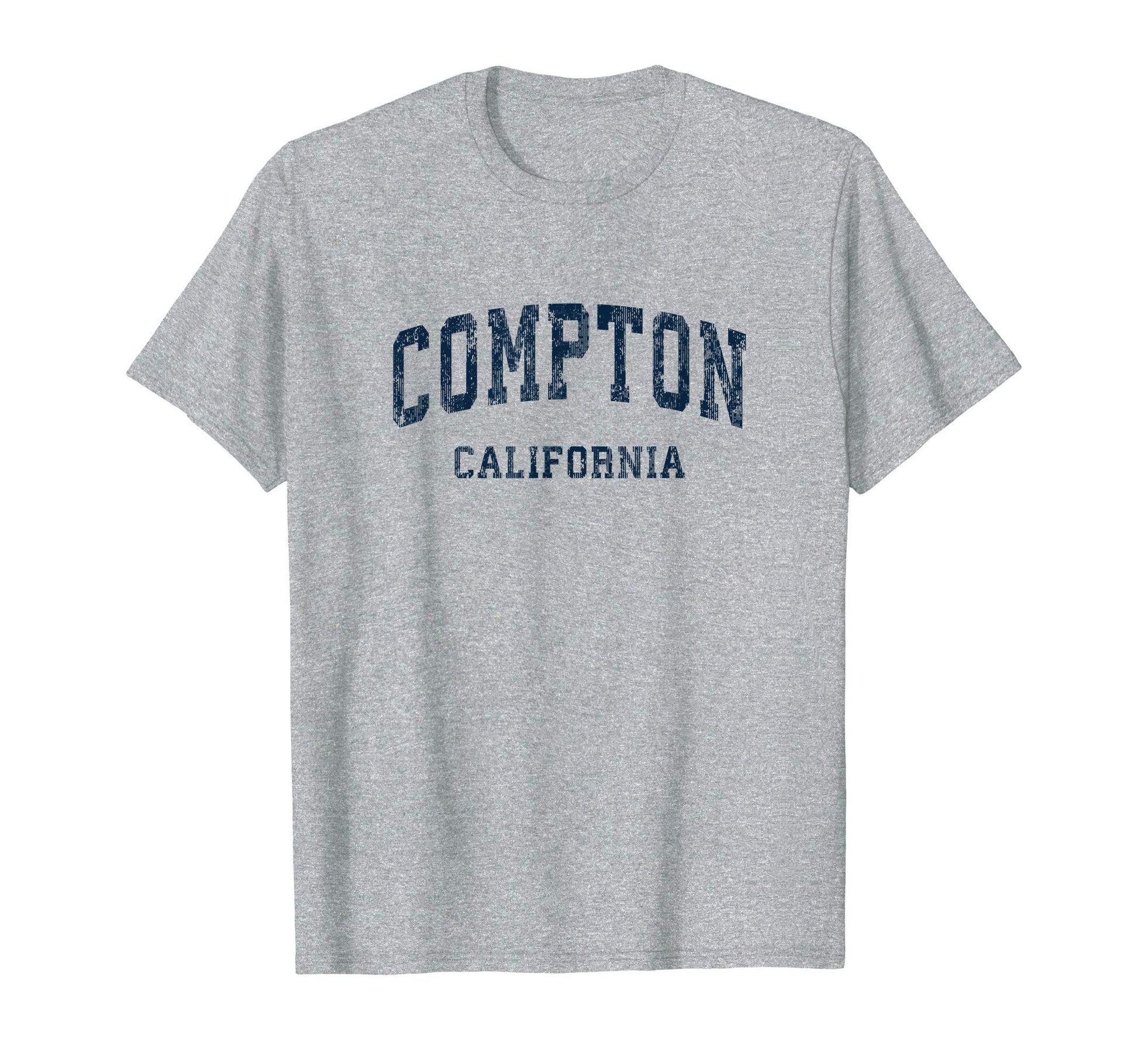 Compton California Ca Varsity Sports Navy T-Shirt - Novelty Apparel Unisex - T-Shirt, Sweatshirt, Hoodie