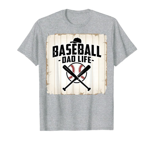 Baseball Dad Life Proud Father T-Shirt - Casual Everyday Wear Unisex - T-Shirt, Sweatshirt, Hoodie