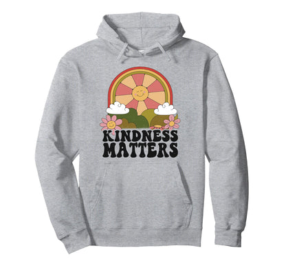 Sun Anti Bullying Rainbow Kindness Hoodie - Fun Novelty Design for Adults - T-Shirt, Sweatshirt, Hoodie