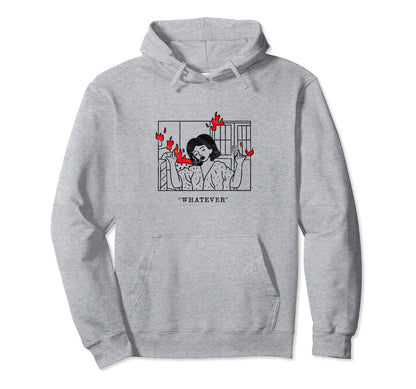Whatever Grunge Goth Aesthetic Egirl Punk Hoodie - Streetwear Style Unisex - T-Shirt, Sweatshirt, Hoodie