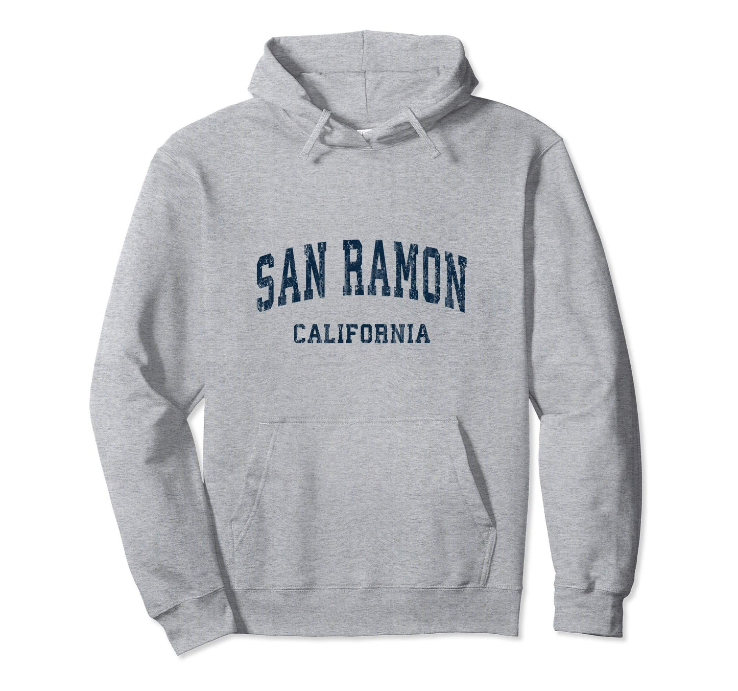 San Ramon California Ca Varsity Sports Navy Hoodie - Novelty Apparel Unisex - T-Shirt, Sweatshirt, Hoodie