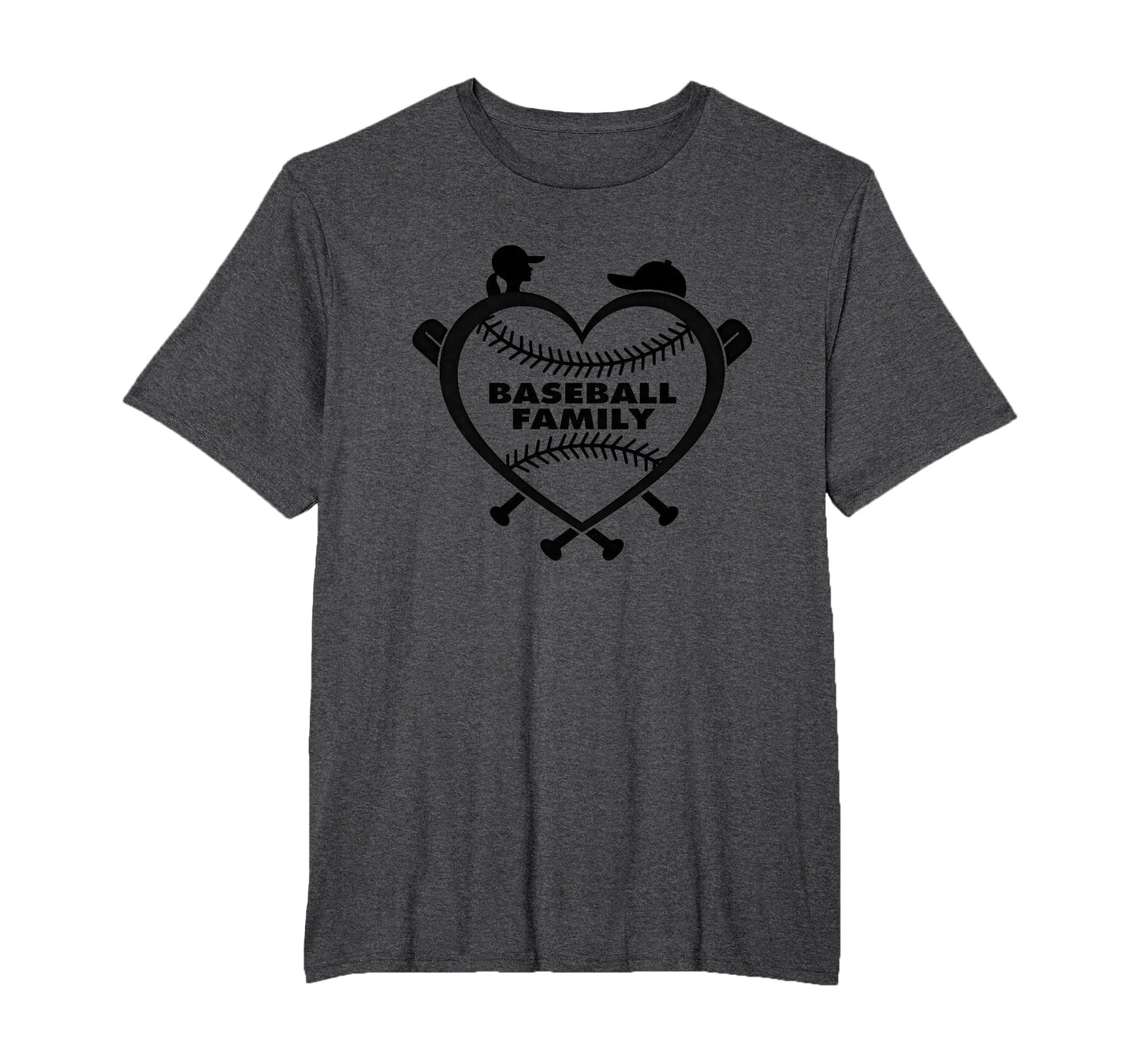 Baseball Family Sister Heart Love Fan T-Shirt - Trendy Graphic Unisex - T-Shirt, Sweatshirt, Hoodie