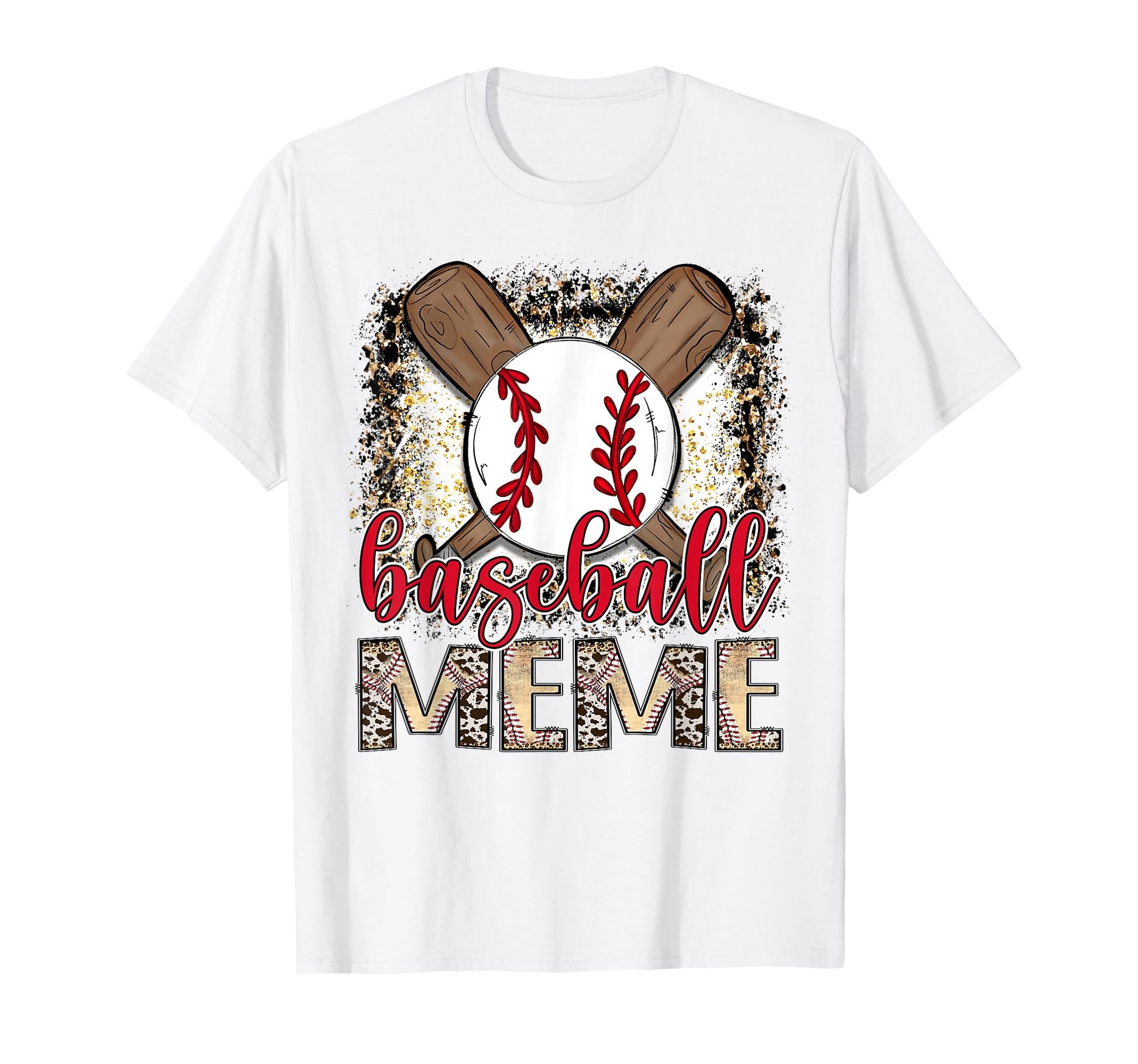 Baseball Meme Leopard Proud Ball T-Shirt - Casual Everyday Wear for Adults - T-Shirt, Sweatshirt, Hoodie