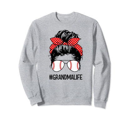 Baseball Nana Grandmalife Sweatshirt - Aesthetic Graphic Men Women - T-Shirt, Sweatshirt, Hoodie