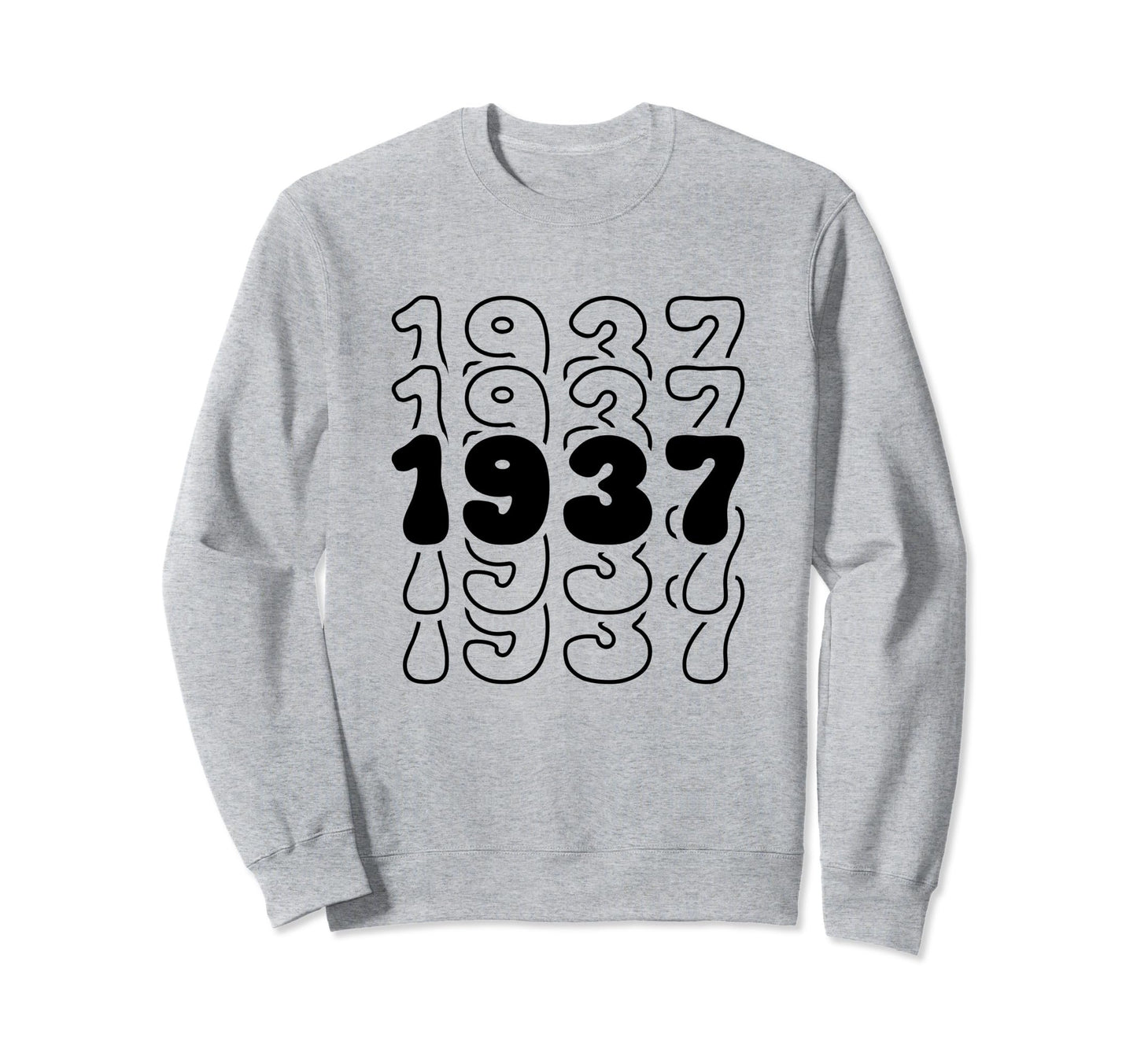 87 Year Old Groovy 87Th Birthday Sweatshirt - Graphic Print for Adults - T-Shirt, Sweatshirt, Hoodie