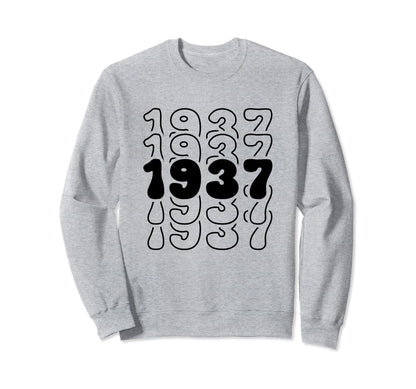 87 Year Old Groovy 87Th Birthday Sweatshirt - Graphic Print for Adults - T-Shirt, Sweatshirt, Hoodie