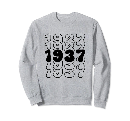 87 Year Old Groovy 87Th Birthday Sweatshirt - Graphic Print for Adults - T-Shirt, Sweatshirt, Hoodie